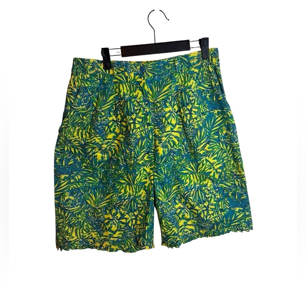 Lilly Pulitzer 90s Vintage Tiger Jungle Bermuda Shorts